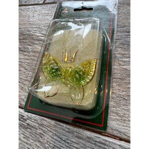 Blown glass Christmas * ornament Monarch‎ Butterfly Holiday Decor NIP Decor